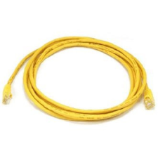 OEM RJ45 CAT6 UTP M/M adatkábel 10m LSOH sárga kábel és adapter