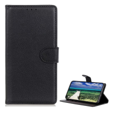 OEM Samsung A14 5G GIGAPACK Tok álló, bőr hatású FLIP, prémium, FEKETE tok és táska