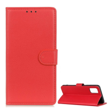 OEM Samsung A52s 5G GIGAPACK Tok álló, bőr hatású FLIP, prémium, PIROS tok és táska