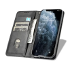 OEM Samsung Galaxy A05s oldalra nyíló könyv tok sok zsebbel fekete
