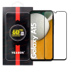 OEM Samsung Galaxy A15 4G / A15 5G üvegfólia, tempered glass, előlapi, edzett, hajlított, fekete kerettel, Veason 6D Pro