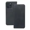 OEM Samsung Galaxy A15 oldalra nyíló könyv tok sok zsebbel koptatott fekete