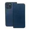 OEM Samsung Galaxy A35 oldalra nyíló könyv tok sok zsebbel koptatott kék