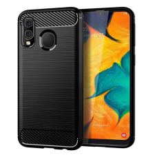 OEM Samsung Galaxy A40 szilikon tok, hátlaptok, telefon tok, karbon mintás, fekete tok és táska