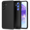 OEM Samsung Galaxy A55 5G szilikon tok, hátlaptok, telefon tok, velúr belsővel, matt, fekete, Silicon