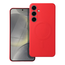 OEM Samsung Galaxy A55 5G telefontok - MagSafe kompatibilis piros szilikon hátlap tok tok és táska