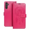 OEM Samsung Galaxy A56 5G könyvtok, fliptok, telefon tok, mágneszáras, bankkártyatartós, álomfogó mintás, magenta, Forcell Mezzo