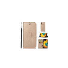 OEM Samsung Galaxy J4 2018 flip tok - Arany mintás tok és táska