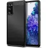OEM Samsung Galaxy S20 FE / S20 FE 5G szilikon tok, hátlaptok, telefon tok, karbon mintás, fekete, Carbon case