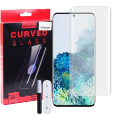 OEM Samsung Galaxy S20 Ultra 5G üvegfólia, tempered glass, előlapi, UV, edzett, hajlított mobiltelefon kellék