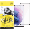 OEM Samsung Galaxy S21 FE 5G üvegfólia, tempered glass, előlapi, edzett, hajlított, 9D, fekete kerettel