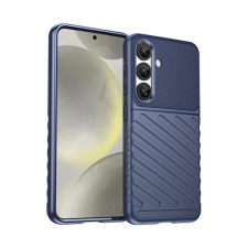 OEM Samsung S25 GIGAPACK Szilikon telefonvédő ütésállóság, dombor minta, SÖTÉTKÉK tok és táska