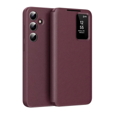 OEM Samsung S25 GIGAPACK Tok álló aktív FLIP, Smart View Cover, BORDÓ tok és táska