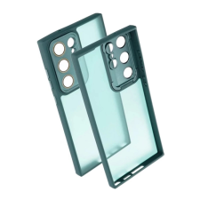 OEM Samsung S25 Ultra GIGAPACK Szilikon telefonvédő ütésállóság, kameravédő, SÖTÉTZÖLD tok és táska