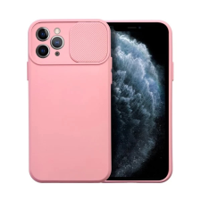 OEM Slide Apple iPhone 11 Pro kameravédős szilikon tok rózsaszín tok és táska