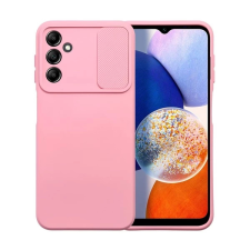 OEM Slide Samsung Galaxy A14 5G/A14 4G kameravédős szilikon tok rózsaszín tok és táska