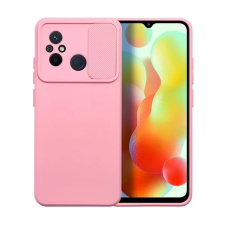 OEM Slide Xiaomi Redmi 12C kameravédős szilikon tok rózsaszín tok és táska
