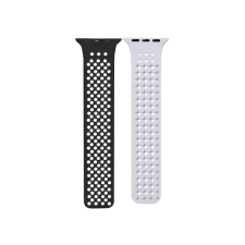 OEM Spike Apple Watch szilikon szíj 38/40/41mm fekete/felhőszürke okosóra kellék