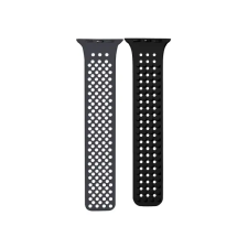 OEM Spike Apple Watch szilikon szíj 38/40/41mm szürke/fekete okosóra kellék