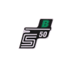 OEM Standard Írás S50 B fólia / matrica zöld Simson S50 számára