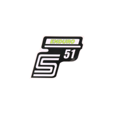 OEM Standard Írás S51 Enduro fólia / matrica neonsárga Simson S51 modellhez motorkerékpár idom