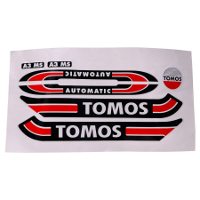 OEM Standard Matrica készlet fekete/piros/fehér 080010 Tomoshoz egyéb motorkerékpár alkatrész