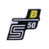 OEM Standard S50 B fólia / matrica sárga Simson S50-hez