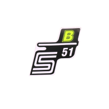 OEM Standard S51 B fólia / matrica neon sárga Simson S51-hez motorkerékpár idom