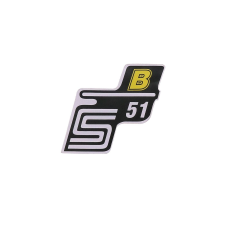 OEM Standard S51 B fólia / matrica sárga a Simson S51-hez motorkerékpár idom