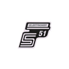 OEM Standard S51 elektronikai fólia / matrica ezüst Simson S51-hez egyéb motorkerékpár alkatrész