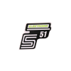 OEM Standard S51 elektronikai fólia / matrica neon sárga Simson S51-hez