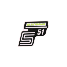 OEM Standard S51 elektronikai fólia / matrica neon sárga Simson S51-hez motorkerékpár idom