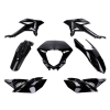 OEM Standard Védőburkolat készlet fekete 7 darab Beta RR 2012-hez