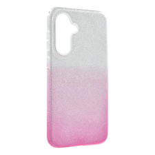 OEM Szilikon telefonvédő (műanyag belső. csillogó hátlap) ÁTLÁTSZÓ/RÓZSASZÍN tok és táska