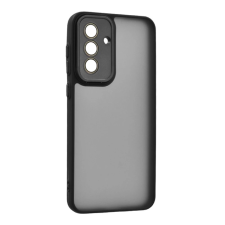 OEM Szilikon telefonvédő (ütésállóság. akril hátlap. kameravédő) FEKETE tok és táska