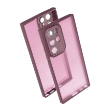 OEM Szilikon telefonvédő (ütésállóság. akril hátlap. kameravédő) LILA tok és táska