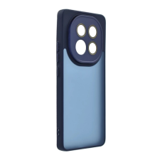 OEM Szilikon telefonvédő (ütésállóság. akril hátlap. kameravédő) SÖTÉTKÉK tok és táska