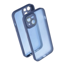 OEM Szilikon telefonvédő (ütésállóság. akril hátlap. kameravédő) SÖTÉTKÉK tok és táska