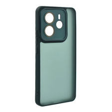 OEM Szilikon telefonvédő (ütésállóság. akril hátlap. kameravédő) SÖTÉTZÖLD tok és táska