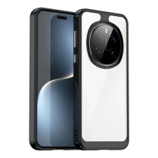 OEM Szilikon telefonvédő (ütésállóság. átlátszó hátlap) FEKETE tok és táska