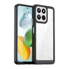 OEM Szilikon telefonvédő (ütésállóság. átlátszó hátlap) FEKETE tok és táska