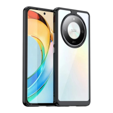 OEM Szilikon telefonvédő (ütésállóság. átlátszó hátlap) FEKETE tok és táska