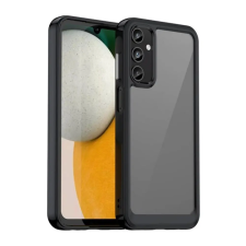 OEM Szilikon telefonvédő (ütésállóság. átlátszó hátlap) FEKETE tok és táska