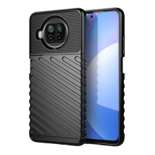 OEM Szilikon telefonvédő (ütésállóság. csíkos. dombor minta) FEKETE tok és táska