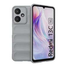 OEM Szilikon telefonvédő (ütésállóság. kameravédő. 3D) VILÁGOSSZÜRKE tok és táska