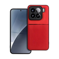 OEM Szilikon telefonvédő (ütésállóság. mágneses. bőr hatású hátlap. csíkos) PIROS tok és táska