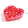 OEM Színátmenetes szappanrózsa ajándékszett - piros–rózsaszín / 24 db / 17,5 x 17,5 x 4 cm