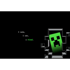 OEM Tablou vászon Minecraft kúszónövény bánya, 80x50cm grafika, keretezett kép