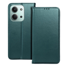 OEM Telefontok Xiaomi Redmi 15C - Smart Magnetic zöld szilikon keretes mágneses könyvtok tok és táska