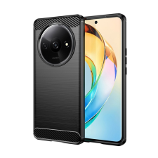 OEM Telefontok Xiaomi Redmi A3 - Carbon Fiber fekete szilikon hátlap tok tok és táska